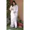 Women White Georgette Pakistani Suit Sequins Embroidery Work - 13628213761