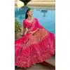 Women Silk Wedding Lehenga Stone Embroidery Work Pink Plus Size