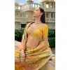 Women Wedding Lehenga Yellow Silk Stone Embroidery Work Plus Size