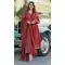 Red Cotton Digital Salwar Suit – FH214008