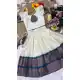 Girls Cream Lichi Silk Lehenga Choli – FH214047