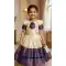 Girls Cream Lichi Silk Lehenga Choli – FH214047