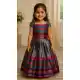 Girls Grey Lichi Silk Lehenga Choli – FH214049