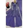 Buy Plus Size Purple Crunchy Silk Eid Sharara Suit – FH214077