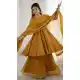 Yellow Crunchy Silk Festive Sharara Suit – FH214079
