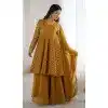 Buy Plus Size Yellow Crunchy Silk Eid Sharara Suit – FH214079