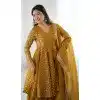 Buy Plus Size Yellow Crunchy Silk Eid Sharara Suit – FH214079