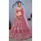 Pink Banarasi Silk Bridal Lehenga Choli – FH213955