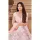 Light Pink Soft Net Lehenga Choli with Zari Mirror – FH214177