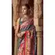 Dark Grey Silk Printed Saree for Women – 214186