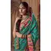 Buy Blue Silk Printed Work Plus Size Saree for Women – 214187