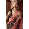 Black Silk Printed Plus Size Saree – Shop Online for Women – 214188