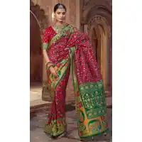 Pink Silk Printed Saree for Women – 214190