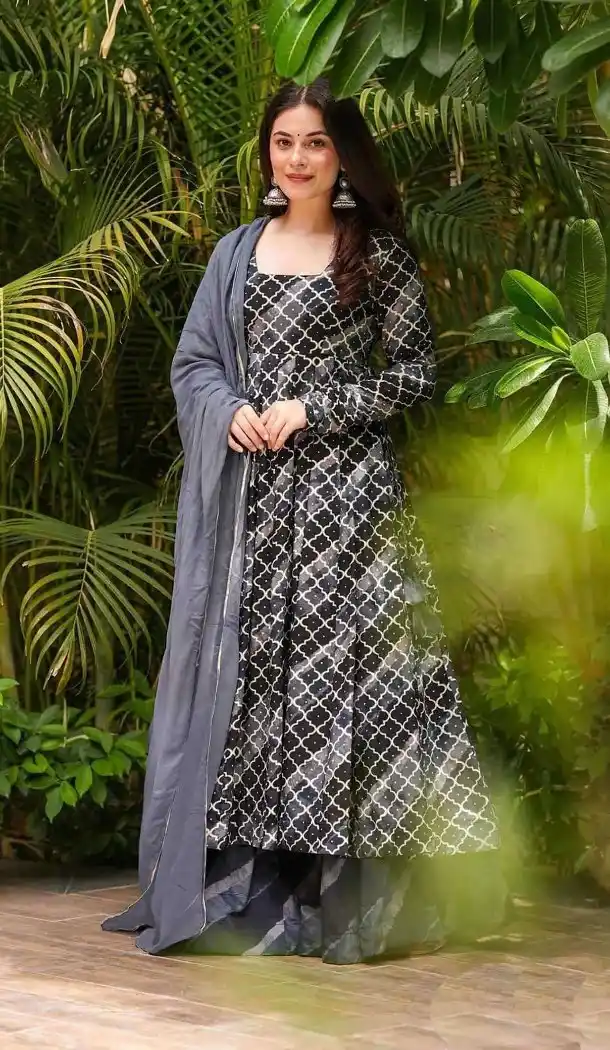 Multi Maslin Heavy Digital Printed Salwar Suit for Women – 214204