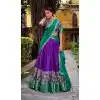 Shop Purple Aastha Silk Plus Size Party Wear Lehenga Choli – 214227