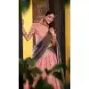 Shop Light Pink Dhupion Silk Plus Size Designer Lehenga Choli Online – 214359