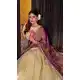 Light Yellow Dhupion Silk Zari Lehenga Choli – 214361