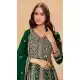 Green Faux Georgette Heavy Work Anarkali Suit – 214248