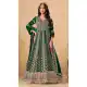 Green Faux Georgette Heavy Work Anarkali Suit – 214248