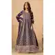 Purple Faux Georgette Heavy Work Anarkali Suit – 214249