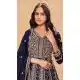 Navy Blue Faux Georgette Heavy Work Anarkali Suit – 214250