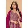 Plus Size Pink Faux Georgette Anarkali Suit for Eid – 214251