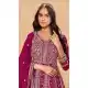 Pink Faux Georgette Heavy Work Anarkali Suit – 214251