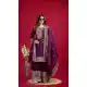 Purple Designer Sharara Suit in Chinnon Silk with Heavy Work – 214428