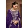 Purple Plus Size Vichitra Silk Lehenga Suit – Eid Look – 214452