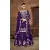 Purple Plus Size Vichitra Silk Lehenga Suit – Eid Look – 214452