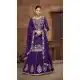Purple Vichitra Silk Lehenga Suit with Rich Work – 214452