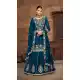 Teal Designer Lehenga Suit in Vichitra Silk – 214453