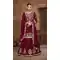 Maroon Vichitra Silk Lehenga Suit with Heavy Embroidery – 214454