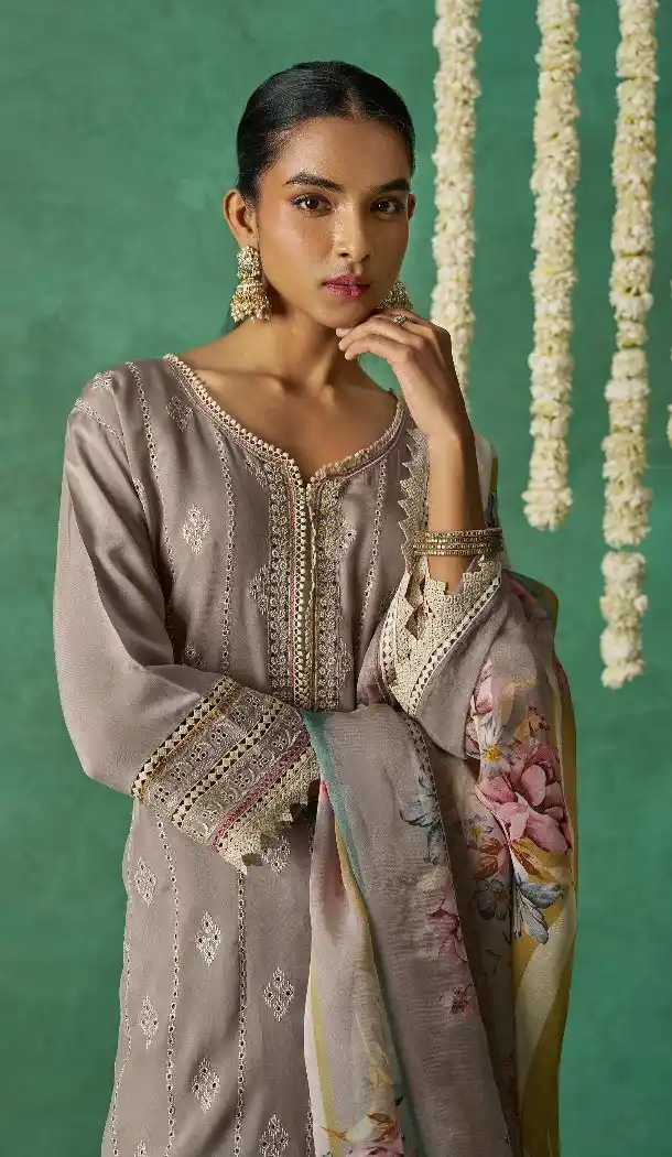 Lavender Designer Organza Salwar Suit – 214539