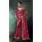 Dark Pink Georgette Embroidered Saree – 214544