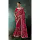 Dark Pink Georgette Embroidered Saree – 214544
