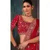 Pink Georgette Embroidered Designer Saree Plus Size – 214547