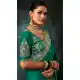 Teal Green Georgette Embroidered Saree – 214548