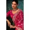Shop Pink Georgette Designer Saree Plus Size – 214549