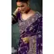 Purple Georgette Embroidered Designer Saree – 214550