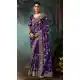 Purple Georgette Embroidered Designer Saree – 214550