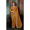 Buy Yellow Georgette Embroidery Saree Plus Size – 214551