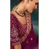 Purple Georgette Designer Saree Plus Size – 214552