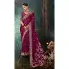 Purple Georgette Designer Saree Plus Size – 214552
