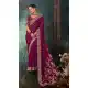 Purple Georgette Designer Embroidered Saree – 214552