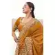 Mustard Pure Tissue Designer Saree with Embroidery Work – 214777
