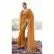 Mustard Pure Tissue Designer Saree with Embroidery Work – 214777