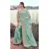 Shop Sky Blue Pure Tissue Embroidery Saree Plus Size – 214778