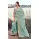 Sky Blue Pure Tissue Embroidered Designer Saree – 214778