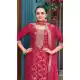 Pink Viscose Jacquard Embroidery Pakistani Suit – 214860